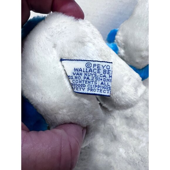 1980 Vintage Smurfs Plush Toys Pair By Wallace Bertie Co - Picture 5 of 8